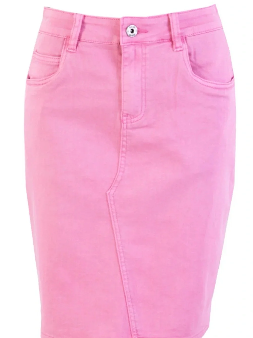 Elm Belle Denim Skirt - Sherbert Pink size 16